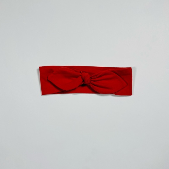 Red Baby Bow Headband - Picture 2 of 4